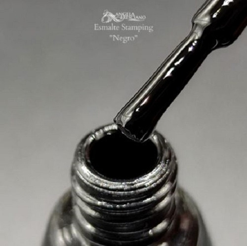 Angela Bresciano Smalte Para Stamping 9ml Blanco Y Negro