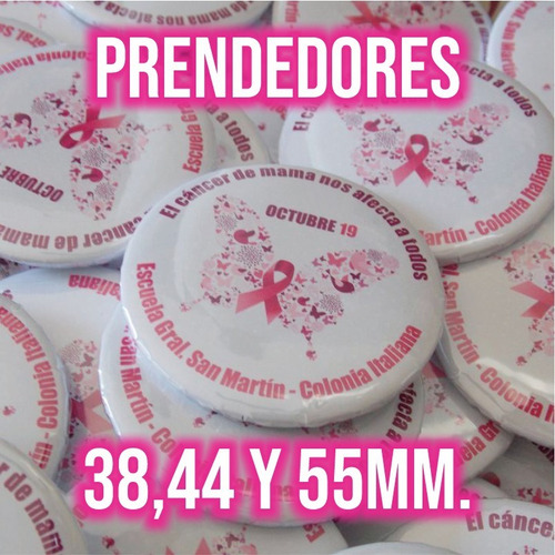 50 Pins Prendedores Personalizados 55mm. Promo Por Mayor