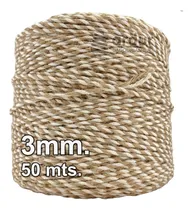 Comprar Hilo Mixto Yute Algodón 3mm. 50mts. Combinado Ideal Macrame!