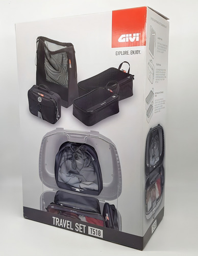 Kit Bolsa Givi T518 Conjunto 4 Bolsas Viagem Organizadoras