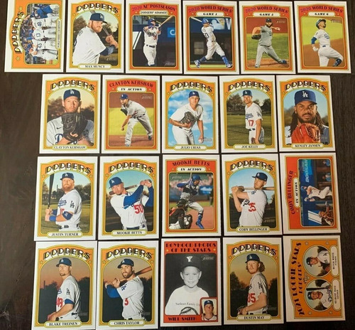 Los Angeles Dodgers 2021 Topps Heritage Series Juego Complet