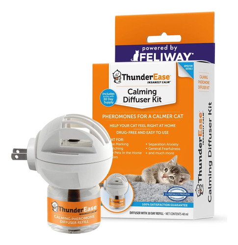 Kit Difusor De Feromonas Calmante Para Gatos Thunderease