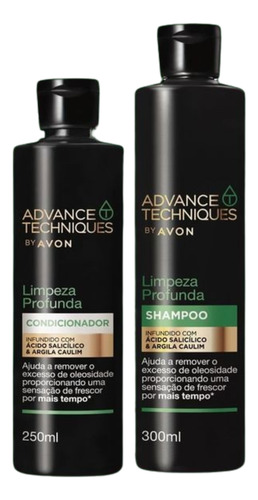 Kit Limpeza Profunda Shampoo 300ml Condicionador 250ml Avon