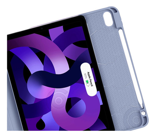 Imagen 5 de 7 de Funda Para iPad Air 10.9 C/ Espacio Para Cargar Lápiz Pencil
