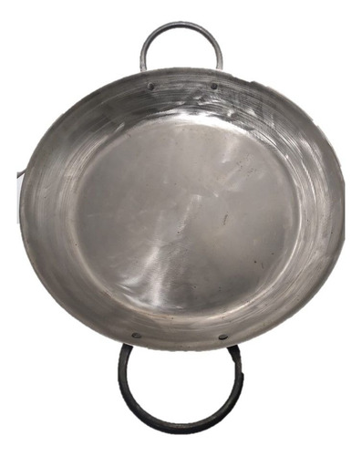 Paellera Hierro Pulido 30 Cm Diámetro X 6 Cm Alto