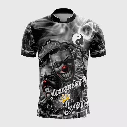 KIT 2 Camisa De Quebrada Mandrake Masculina Metralha Joker Grau Camiseta de  Favela - Verde