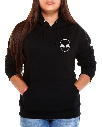 Casaco Moletom Blusa De Frio Alien Et Tumbl Feminino Moleton