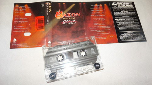 Saxon - Rock 'n Roll Gypsies (enigma Records) (tape:ex - Ins