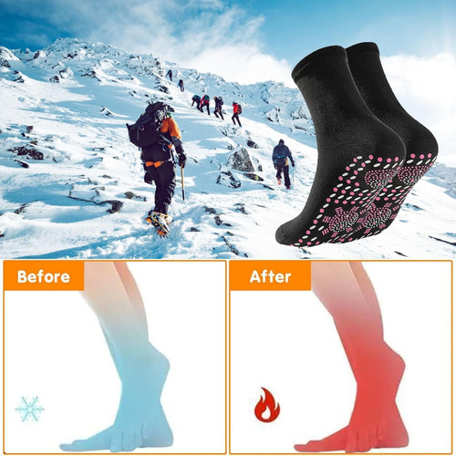 Calcetines De Invierno Autocalentables, 5 Unidades, Para Man