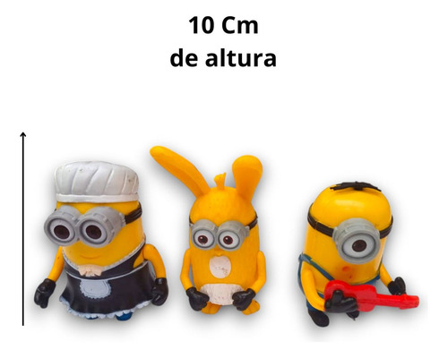Kit 6 Bonecos Minions Meu Malvado Favorito Presente