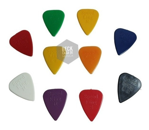 Imagen 4 de 10 de Pack Portapúas Phb100 + 10 Púas Speed King Calibres Surtidos