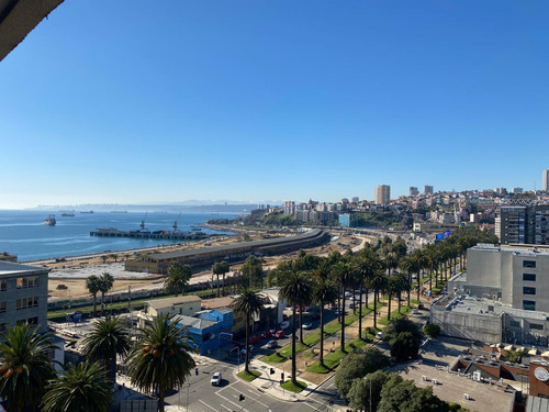 Practico Y Elegante Dpto. Valparaíso, Vista Al Mar