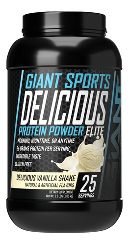 Giant Sports | Delicious Elite Protein Powder | 2 Lb | 25 Sr