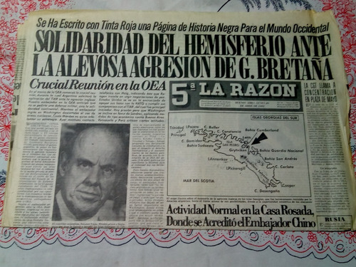 Diario La Razon 5 Y 6 Edicion 26/27-04-1982 - Zona Vte.lopez