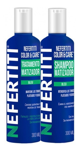 Shampoo Y Treatment Tonos Plateados Nefertiti