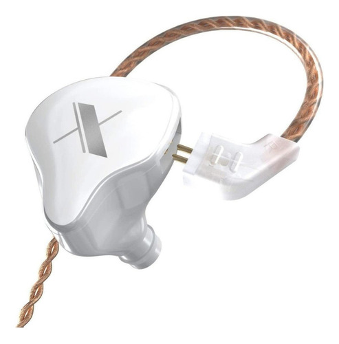 Auriculares In Ear Kz Edx SIN Microfono BLANCO Hifi Monitoreo