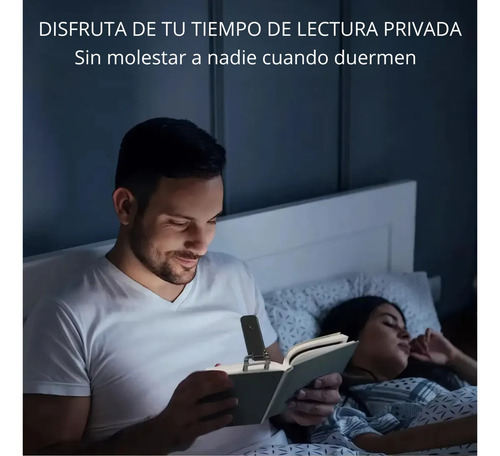Luz Led Para Libros Leer Usb Lampara Blanco Blanco