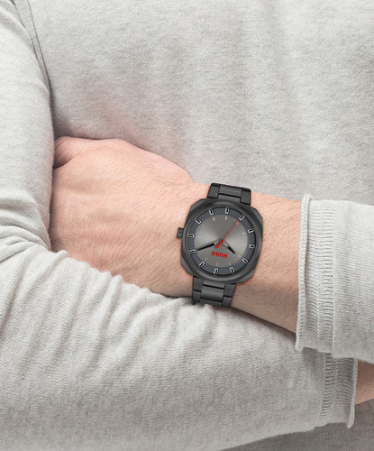 Reloj Hugo Para Hombre 1530311 Acero Inoxidable Negro