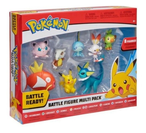 Imagem 1 de 4 de Pokémon Multipack 8 Figuras De Batalha - Bonecos - Wct Sunny