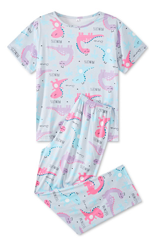 Conjunto De Calças De Manga Curta Set Pijama's Supply Em Est