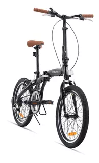Bicicleta Plegable Rodada 20 Origami 1.1 Color Negro Turbo Tamaño del cuadro Chica
