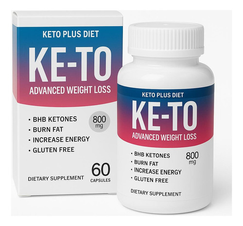Keto Plus 60 Caps+guia Cetogenica+entrenamiento De Regalo Sin Sabor