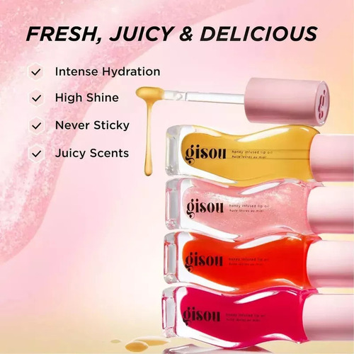 An Aceite Labial Gisou Con Infusión De Miel Cherry On The