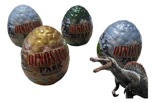Pack 4 Huevos Sorpresa Con Luz Dinosaurios Armables