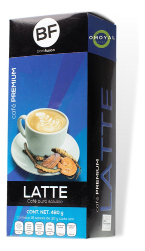  Café Gourmet Latte Hongos Black Fusión/ganoderma,ginseng