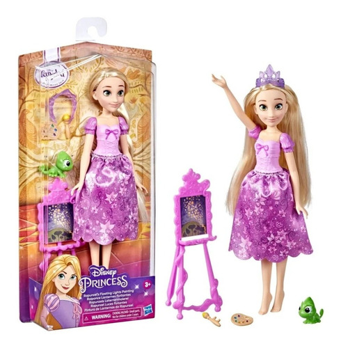 Rapunzel Luces Flotantes Con Pascal Y Accesorios Premium 