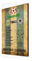 Comprar Cuadro De Argentina Mundial Mexico 1986 Con Maradona Capitán