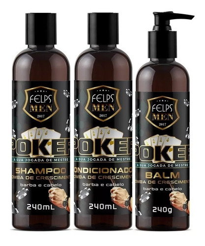 Imagem 1 de 1 de  Felps Men Kit Shampoo + Condicionador + Balm + Brinde