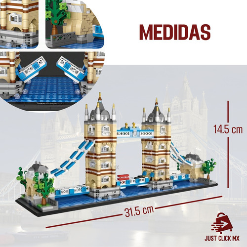 Juego De Bloques Puente De Londres 1455 Piezas Construcción