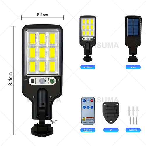 4pz De Luz Sensor De Movimiento Focos Solares Lampara Ip65
