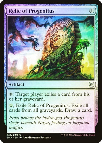 Magic Mtg Relic Of Progenitus - Eternal Masters (foil)