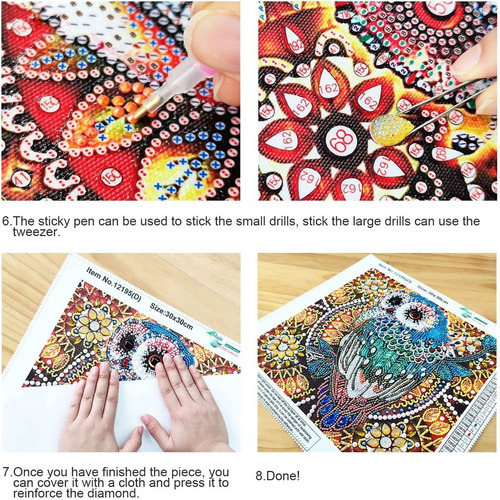 Imagen 8 de 8 de Kits De Pintura De Diamante 5d Diseño Paisaje 32 X 42 Cms
