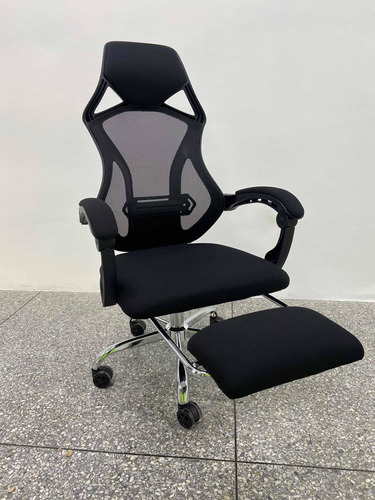 Silla Semi Gamer Con Posa Pies