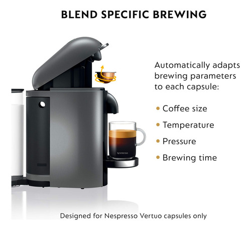 Cafetera Nespresso Vertuoplus Titan De Lujo Y Sus Accesorio