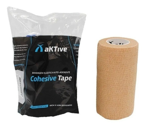 Bandagem Elástica Auto Aderente Cohesive 10 Cm Aktive Tape