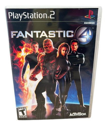 Fantastic 4 Play 2 Capa+pôster+disco Ps2