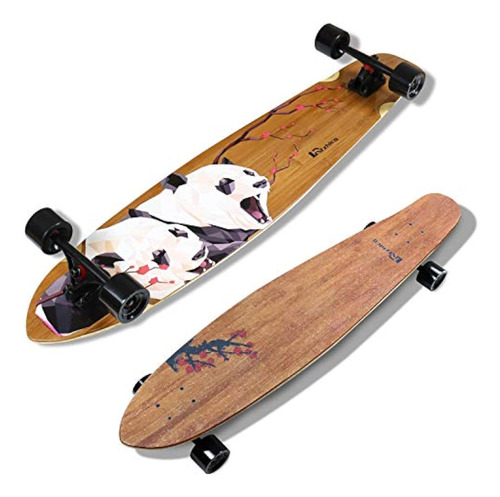 Lrfzhicg Longboard Skateboard Cruiser Drop Through