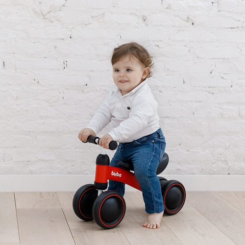 Bicicleta Apoio Andador Bebê Infantil Equilíbrio Buba Outlet Cor Vermelho