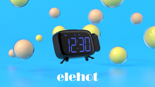 Elehot - Reloj Despertador De Proyección, Radio Fm Desperta