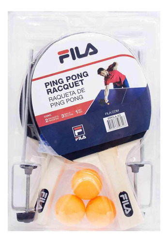 Set  Ping Pong Fila Raquetas+ Pelotas+ Malla Detalles Oxido 