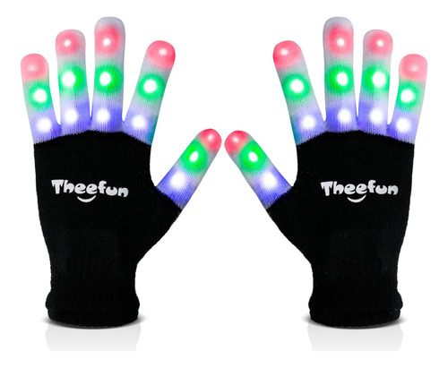 Guantes Led Niños, 3 Colores, 6 Modos, Guantes Lintern...