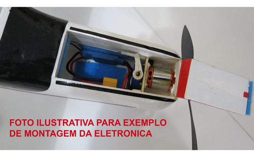 Kit Aero Cessna 182 Para Montar + 4 Servos 9g