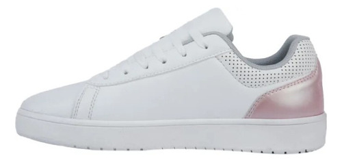 Tenis Casual Charly 8002 De Dama En Color Blanco/ Rosa