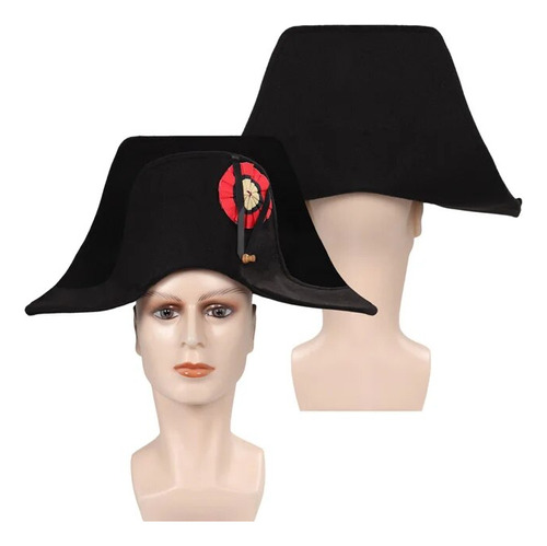 Gorro Francés Napoleon Cap Captains, Bicornio, Almirante, Ad