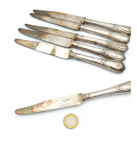 Cuchillos Antiguos Alfenide Paris France - Cuchilleria (Usado)