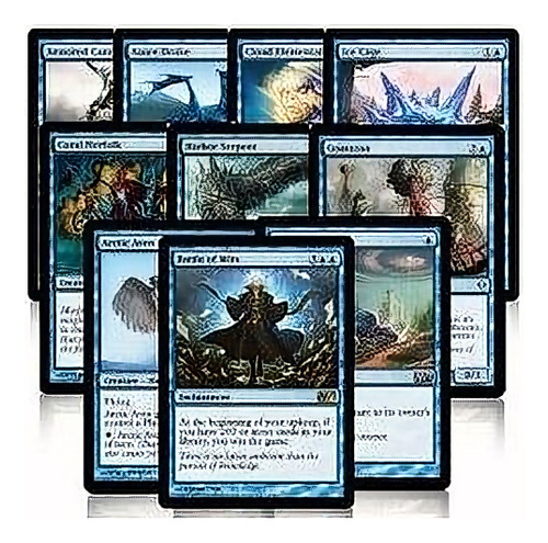 100 Magic El Encuentro Mtg Color Azul Mezcla Mucho Salto Ini